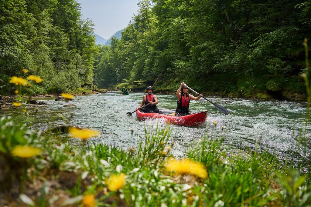 Baraka Gumotex at Salza river